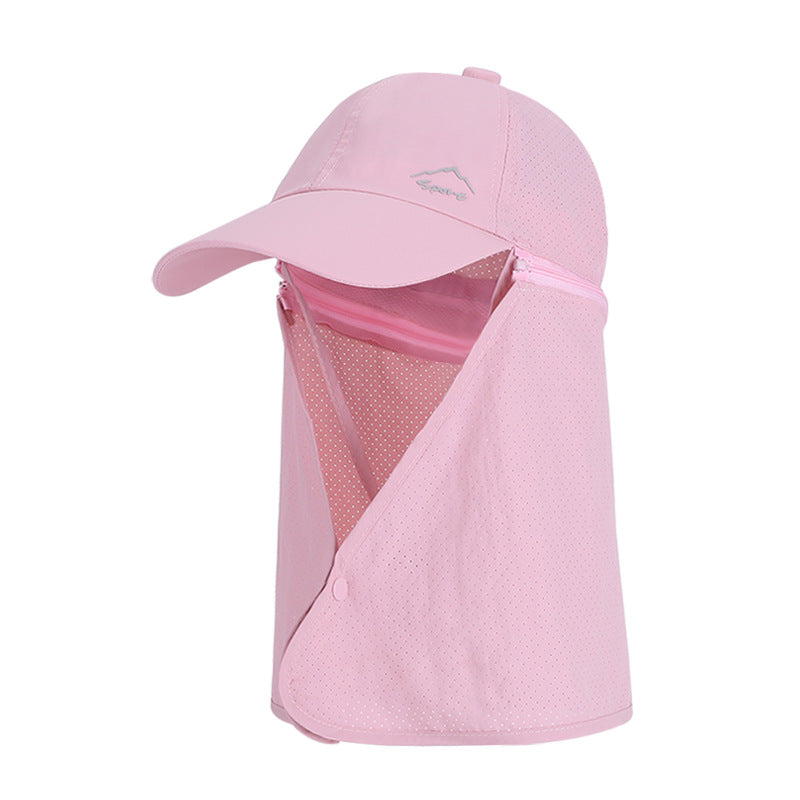 1pc Summer Baseball Cap with Detachable 360° Neck Sun Flap. For men, hiking, fishing, outdoor. V.I.P Digital Presence