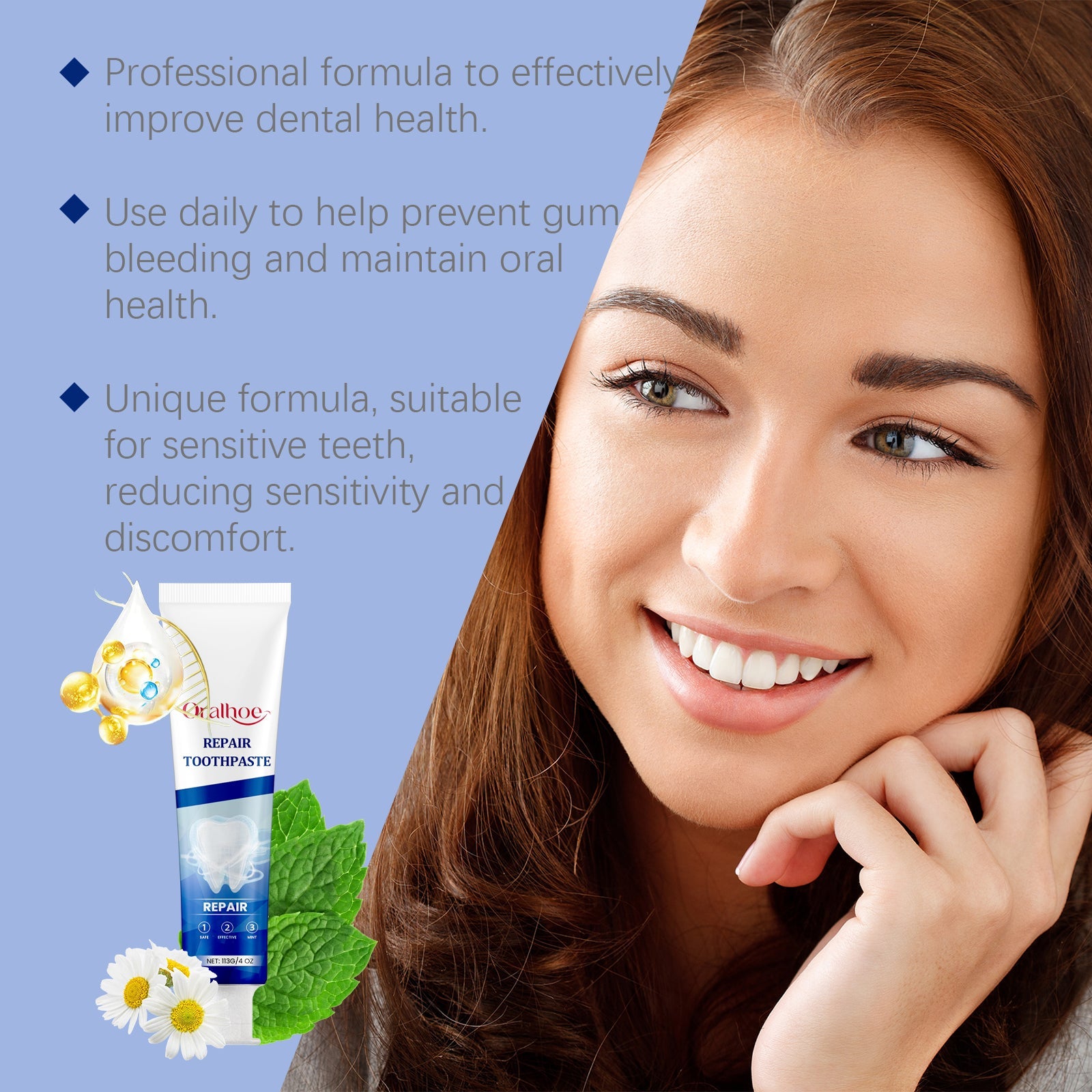 Cleaning Toothpaste Gently Cleans Odors And Dirt Care For Teeth Daily Hygiene Care Toothpaste