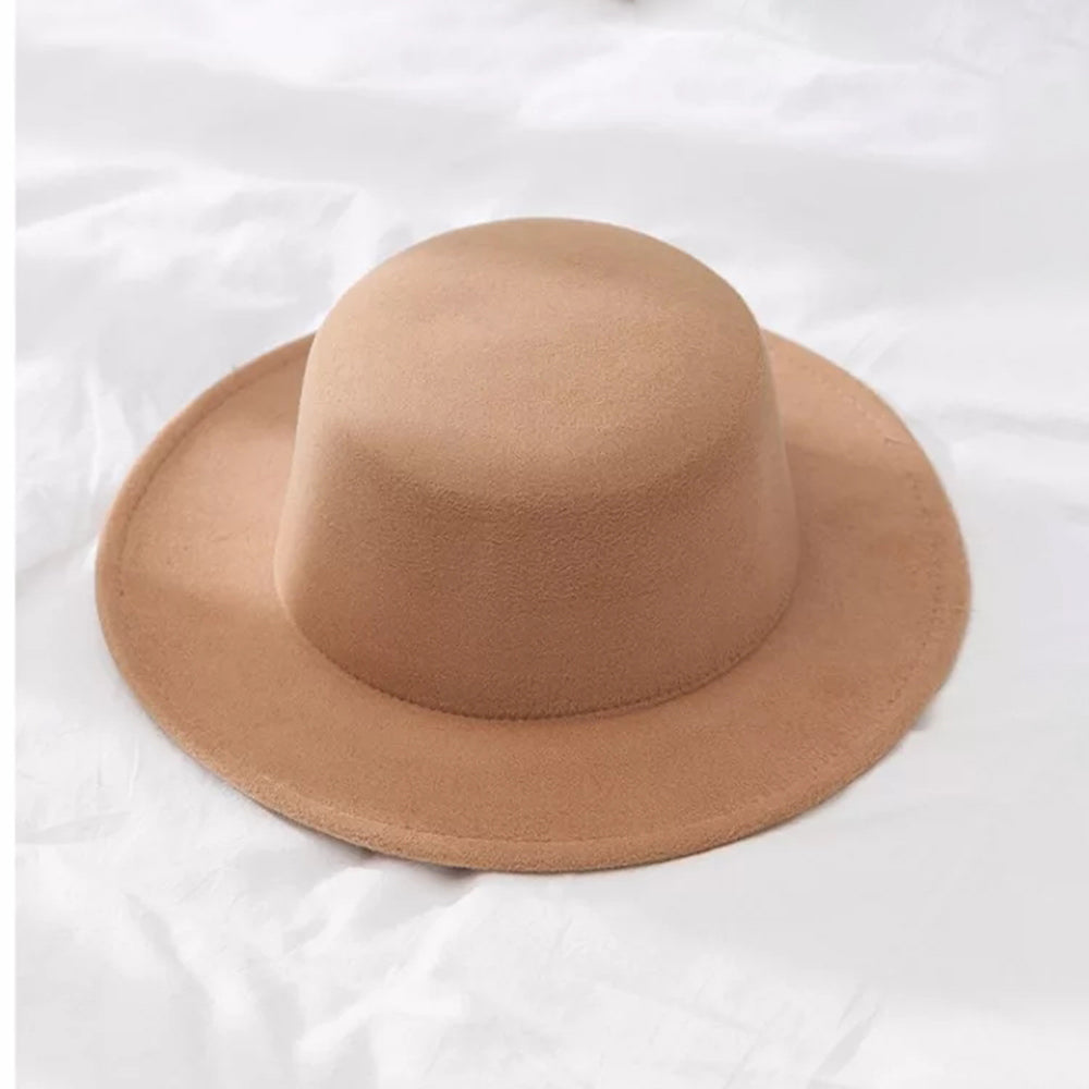 Winter Autumn Woolen Women Men Fedora Hats Fashionable Women Classic Wide Brim Fedora Hat Adjustable Big Fedoras Hat Luxury Brim Fedora Hat Summer Men Classic Hat Stevvex