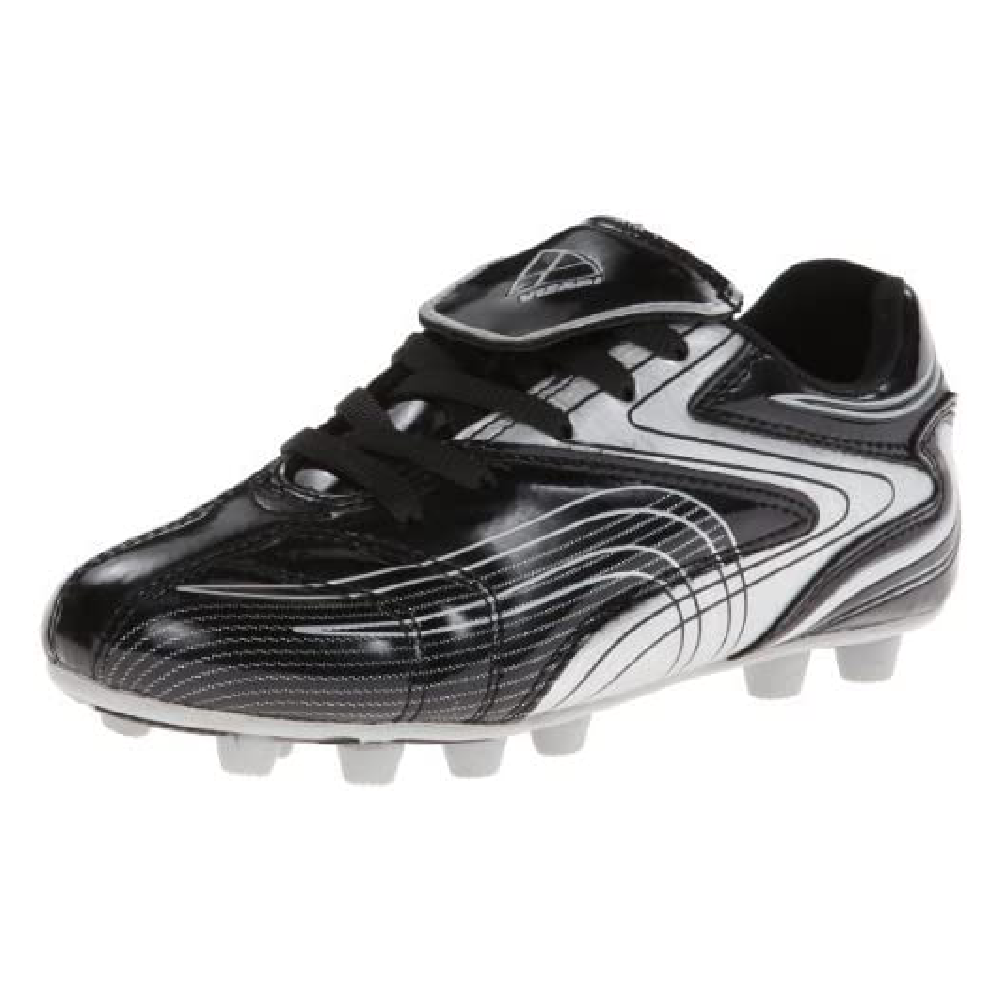 Vizari Youth Striker Firm Ground Soccer Shoes – Black/Silver Vizari Sports