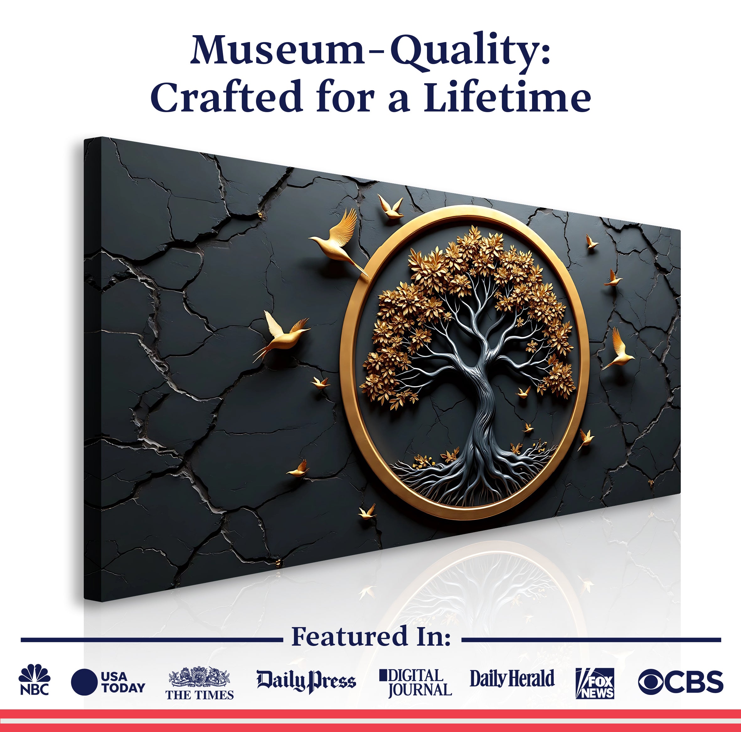 3D Celtic Tree of Life Wall Art IV Tailored Canvases