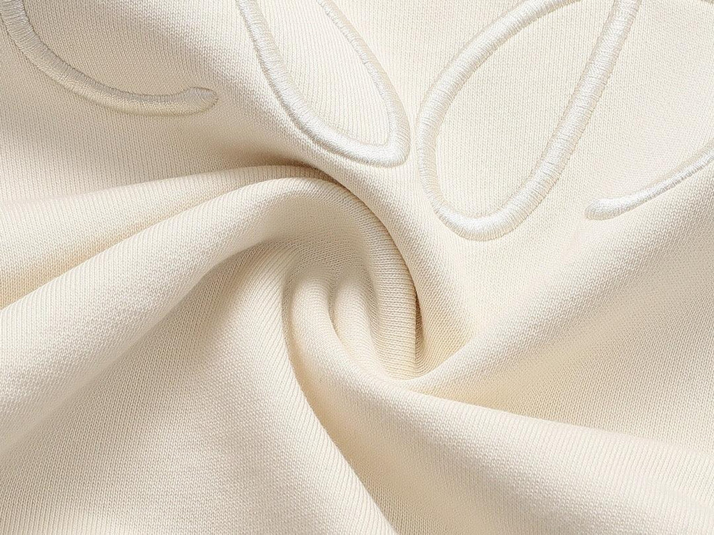 Loewe Relaxed fit hoodie in cotton Beige Banlieue91