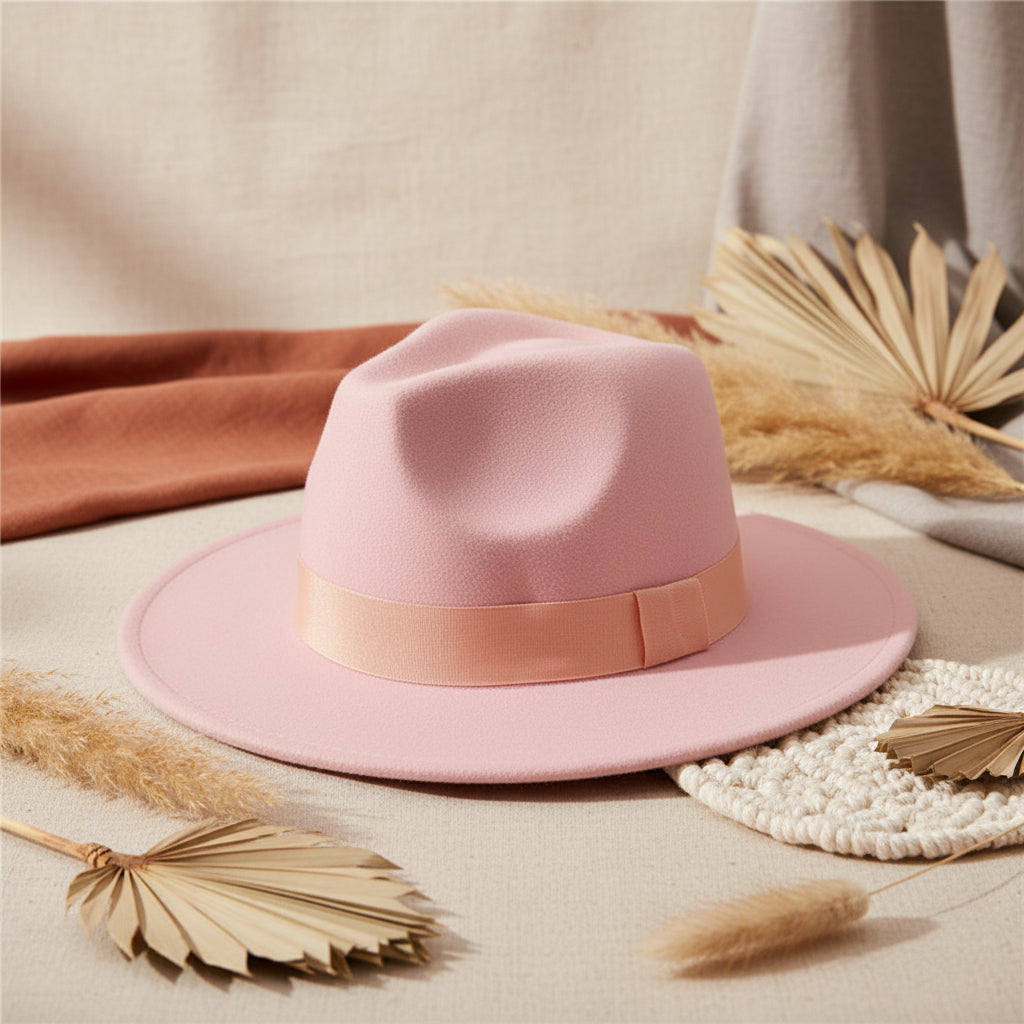 Wide Brim Bell Crown Wool Hat – Unisex Sun & Warmth Hat FitiqueFit