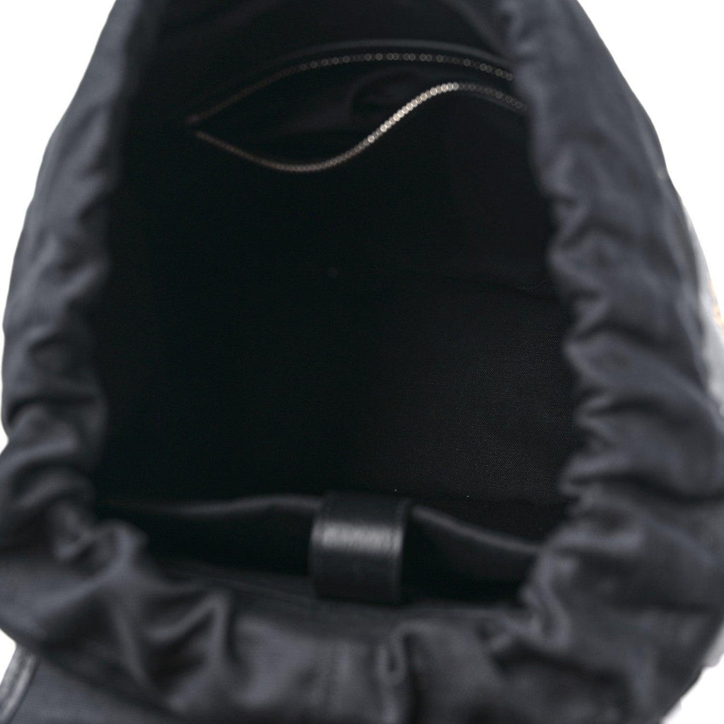 Gucci GG Supreme Monogram Azalea Calfskin Tigers Medium Retro Interlocking G Backpack Black Banlieue91