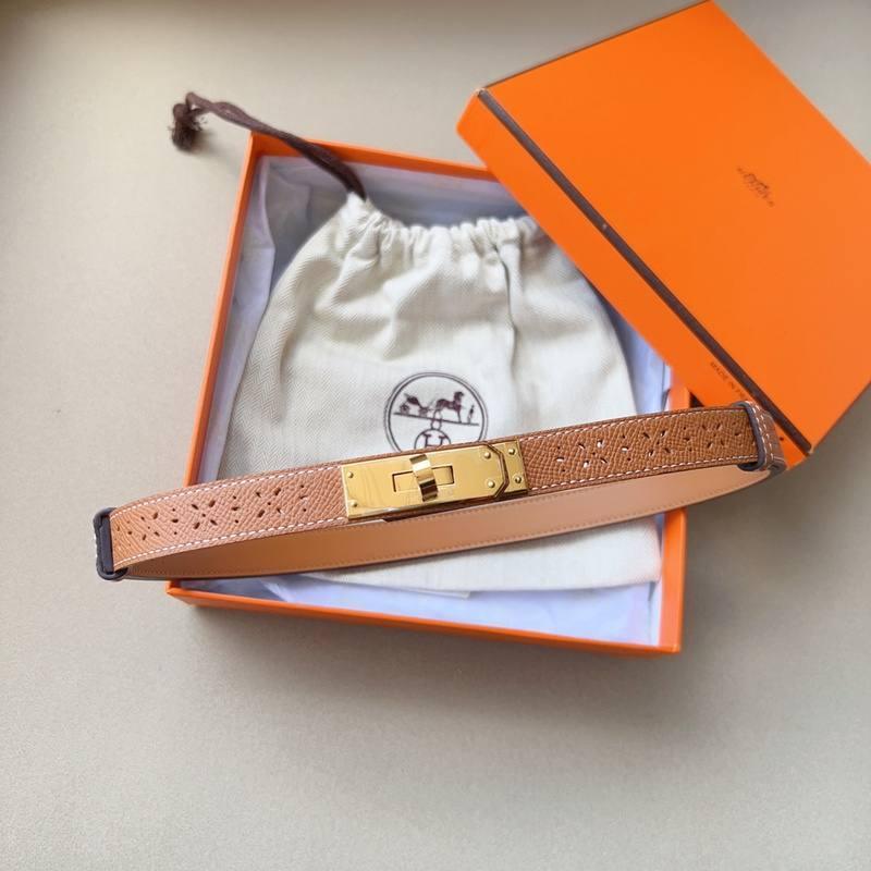 Hermes Men Gold Buckle Belt 'Brown' Banlieue91