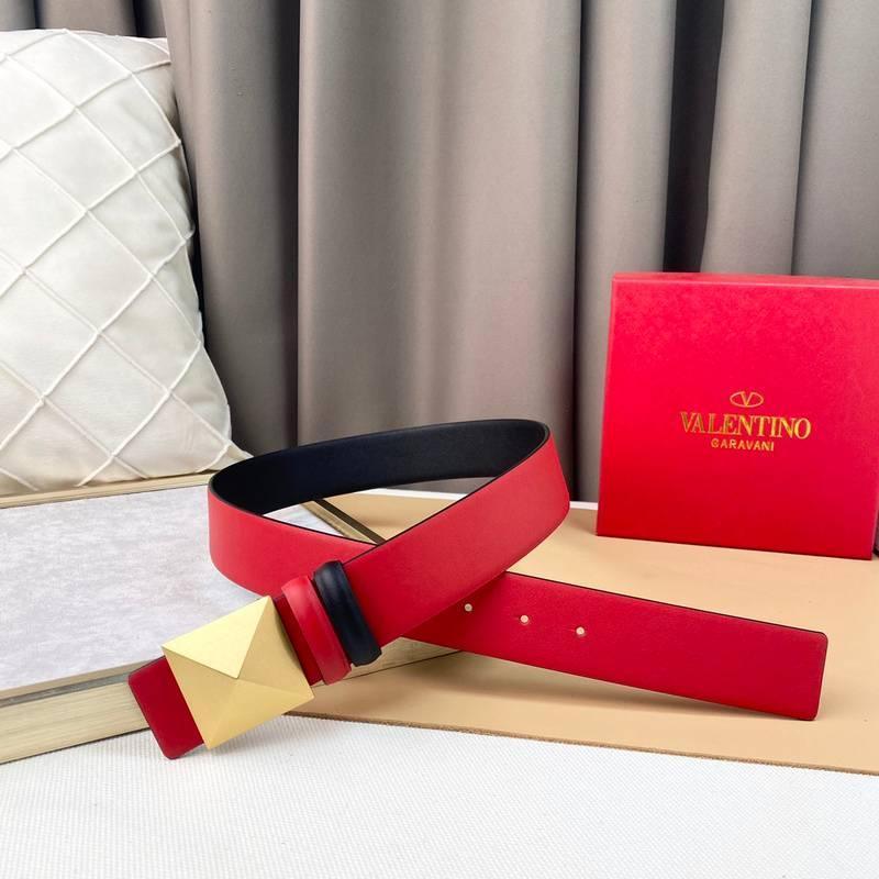 Valentino Garavani One Stud Belt 'Red/Black' Banlieue91