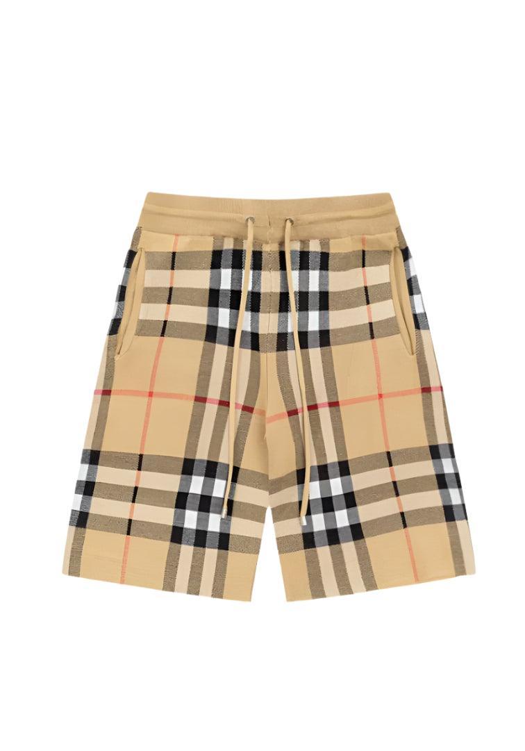 Burberry Men's Striped Cotton Knit Basketball Shorts 'Beige' Banlieue91
