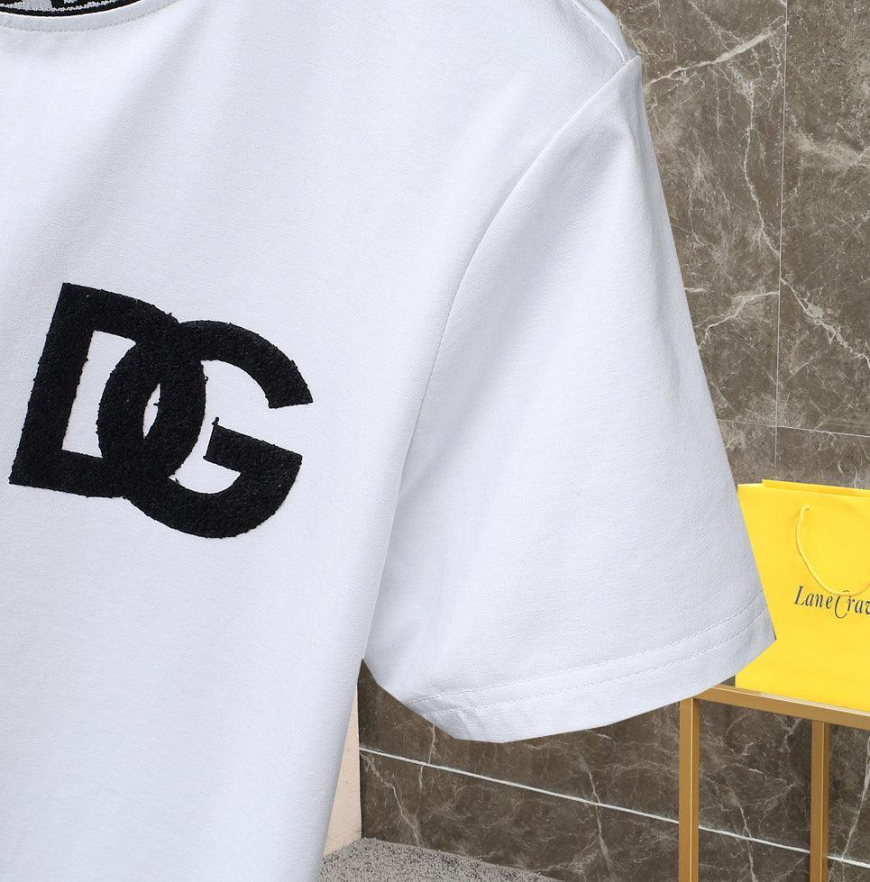 Dolce & Gabbana T-Shirt Without Collar 'White & Black' Banlieue91