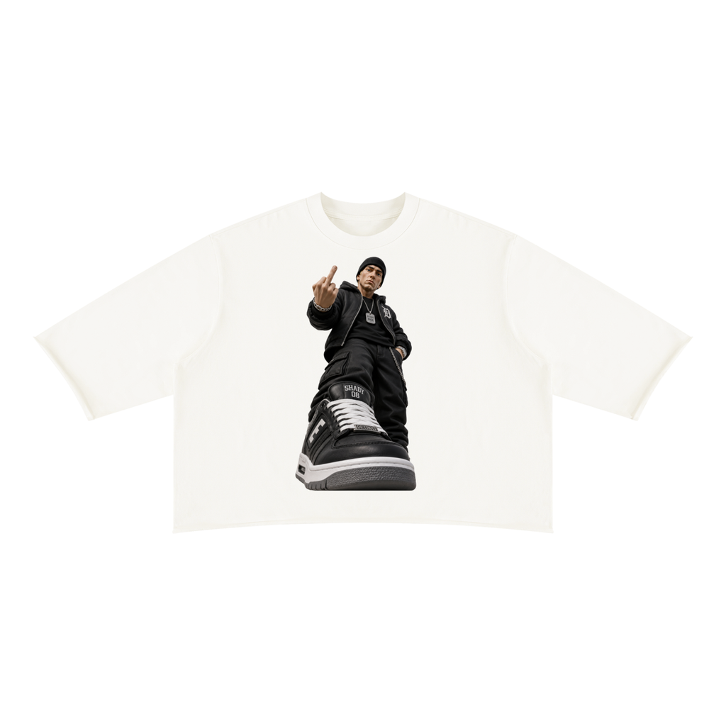 Unisex Mineral Wash Raw Hem Boxy T-Shirt