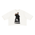 Unisex Mineral Wash Raw Hem Boxy T-Shirt