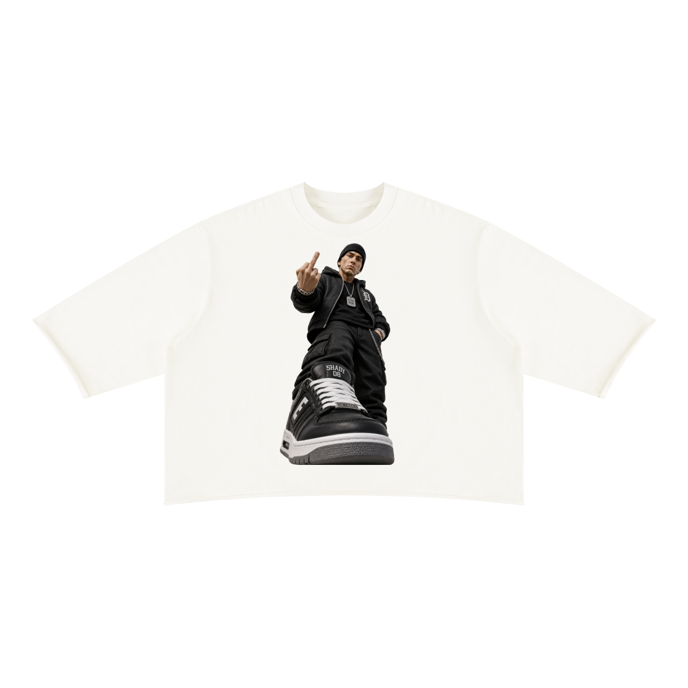 Unisex Mineral Wash Raw Hem Boxy T-Shirt
