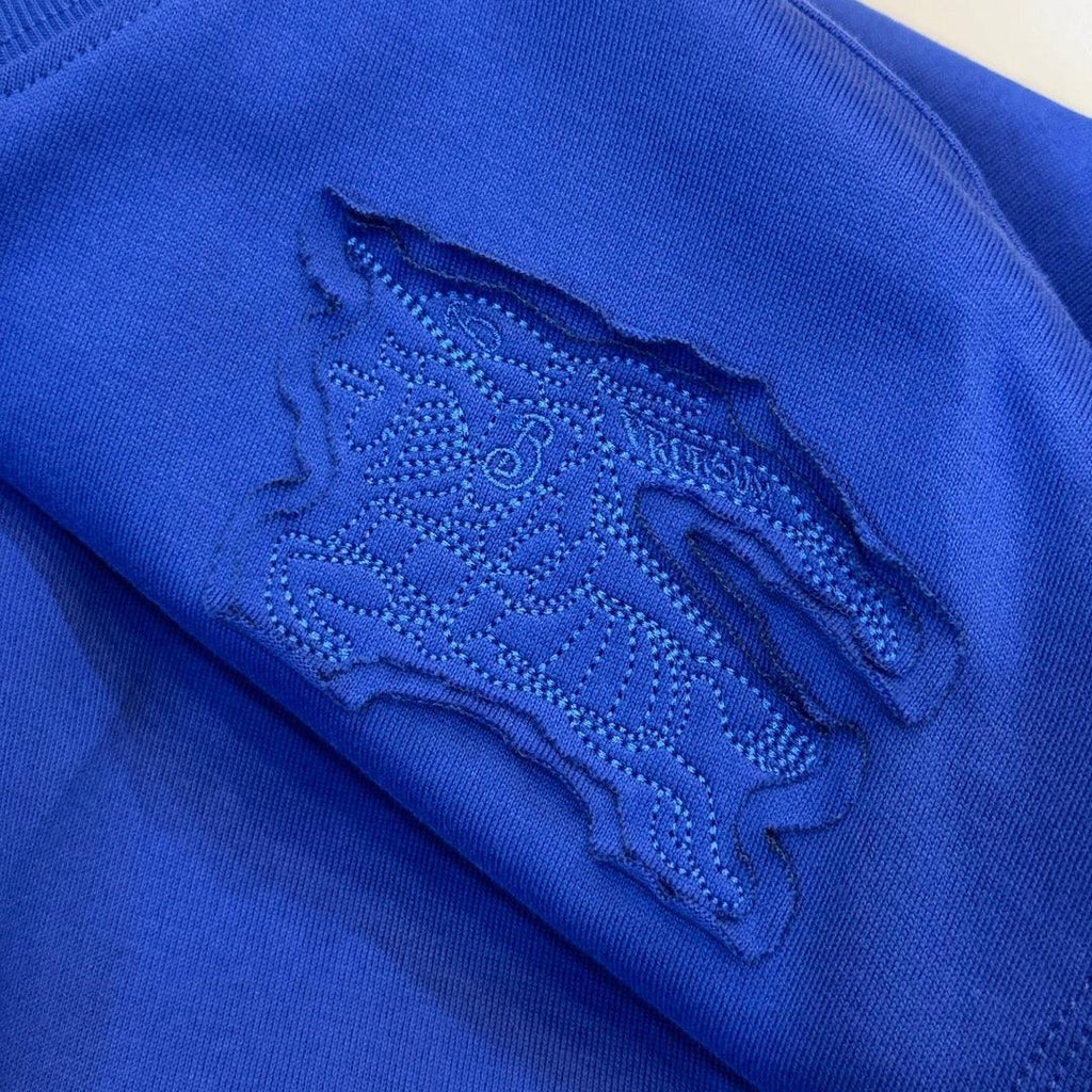 Burberry T-Shirt Without Collar 'Blue' Banlieue91