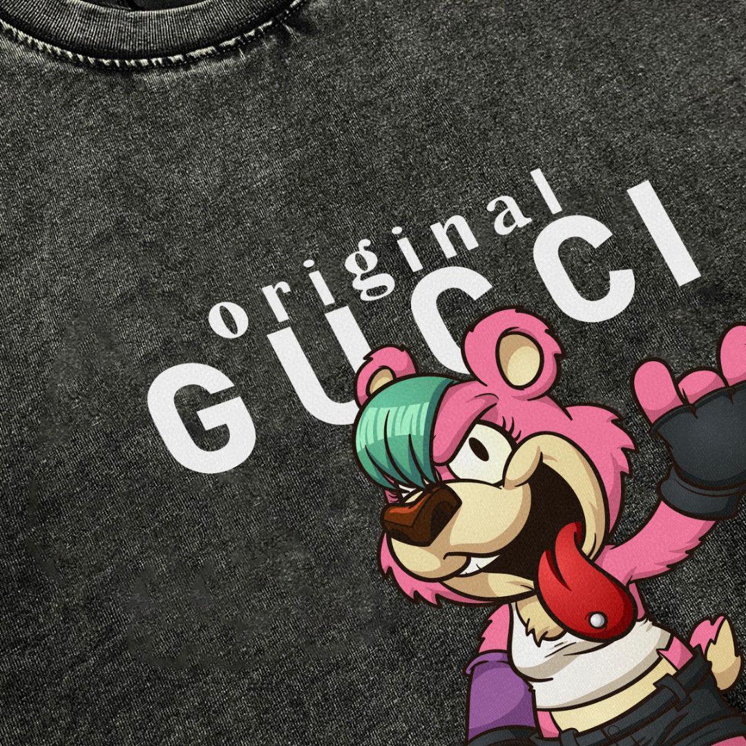 Gucci T-Shirt Without Collar 'Smoke Black' Banlieue91