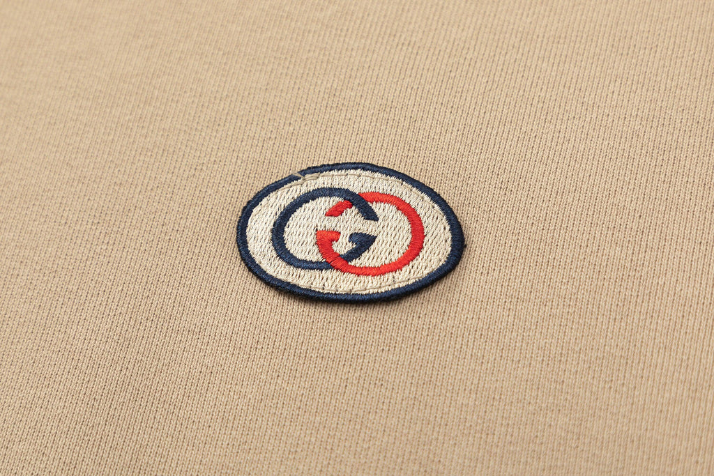 GUCCI Stripe-detail Gg Hoodie In Paste Banlieue91