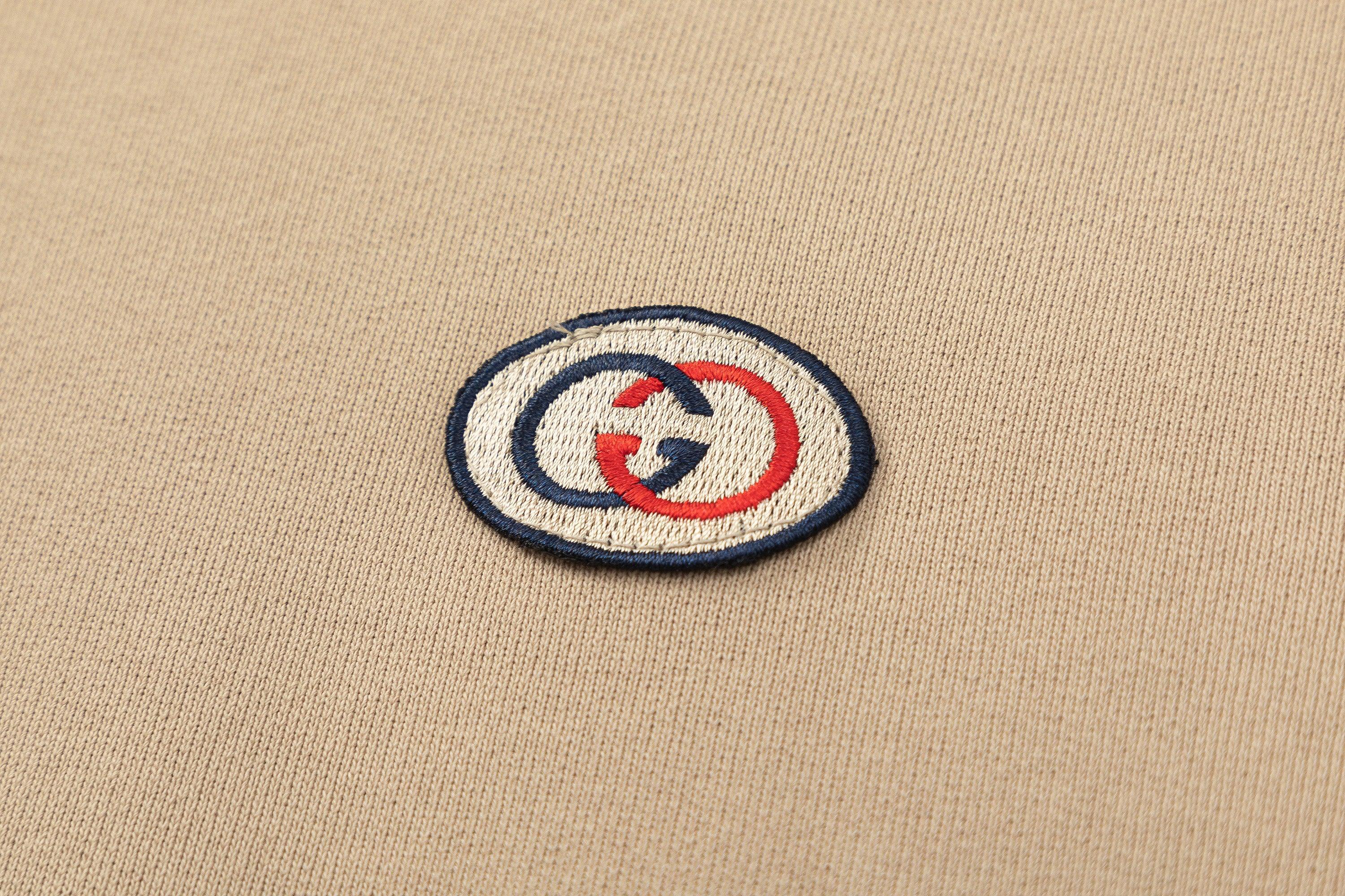 GUCCI Stripe-detail Gg Hoodie In Paste Banlieue91