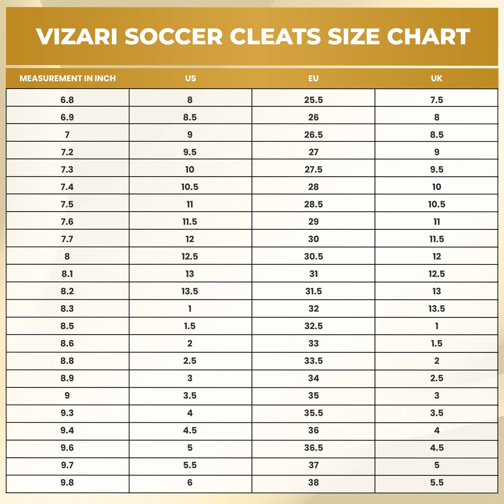 Vizari Zodiac JR Kids Firm Ground (FG) Soccer Cleats – Yellow, Youth Sizes 8C–6Y Under $30