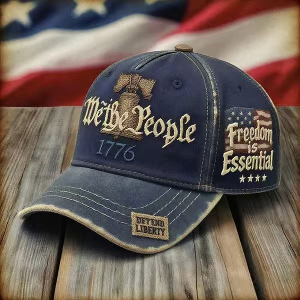 Women's Embroidered Cotton Baseball Cap | Retro Letter Style FitiqueFit