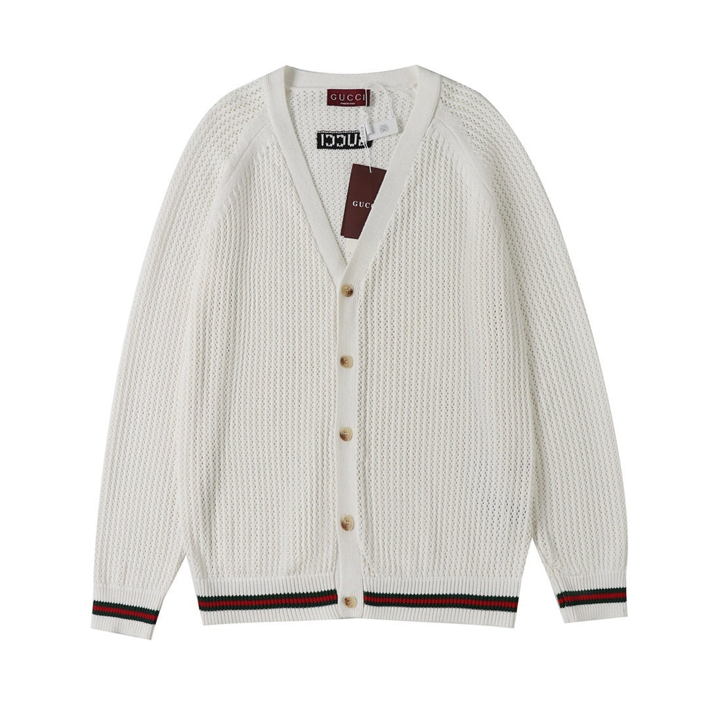 Gucci Sylvie Web-stripe cardigan Banlieue91