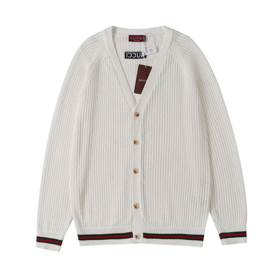 Gucci Sylvie Web-stripe cardigan Banlieue91