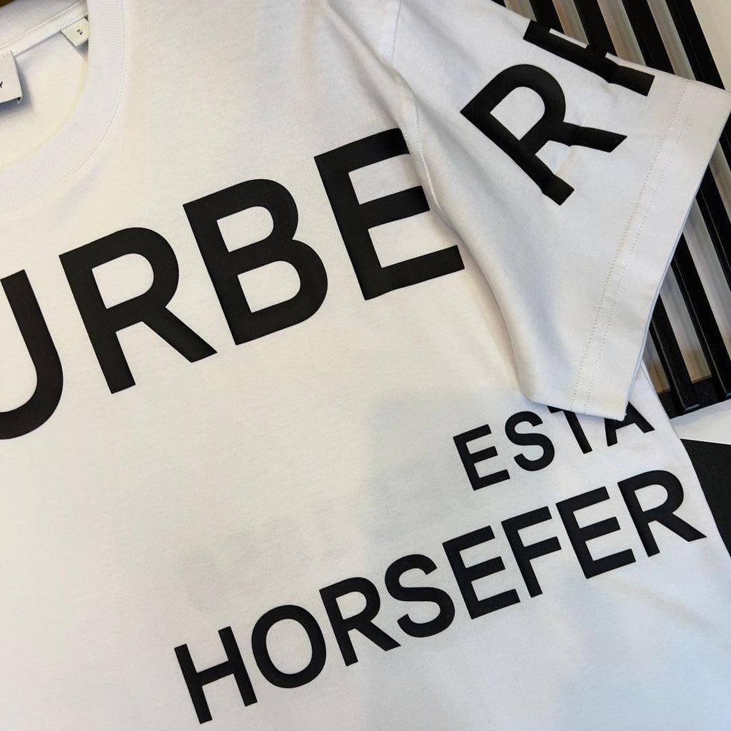 Burberry White T-Shirt Without Collar Banlieue91
