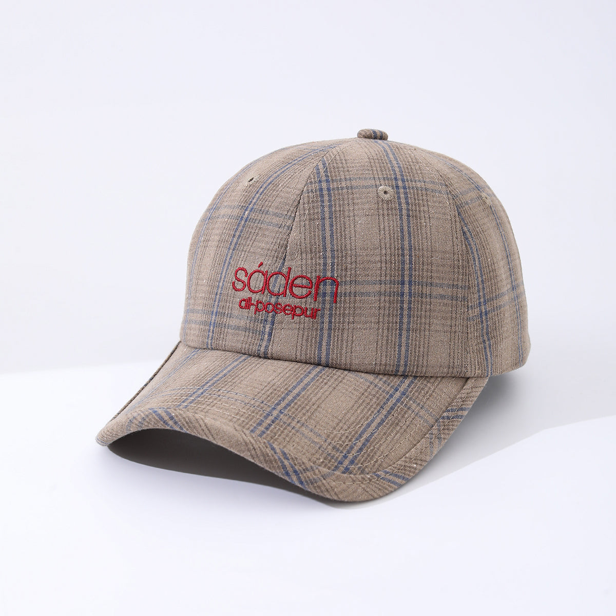 Women's Striped Checkered Embroidered Baseball Cap – 4 Colors FitiqueFit
