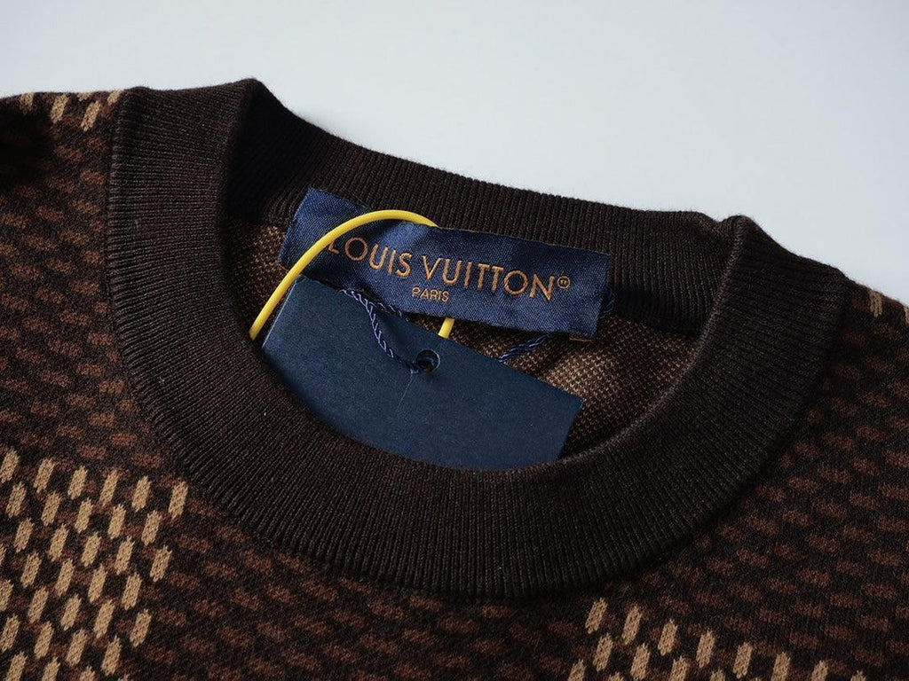 Louis Vuitton Damier T-Shirt Without Collar 'Brown' Banlieue91