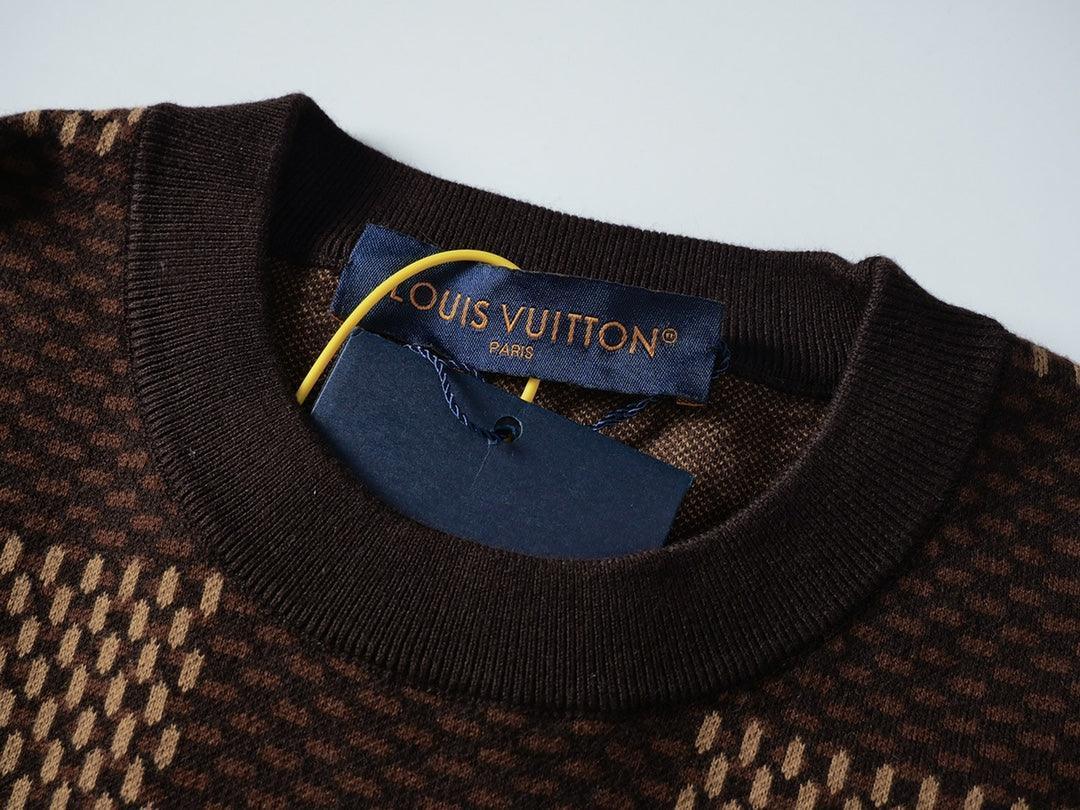 Louis Vuitton Damier T-Shirt Without Collar 'Brown' Banlieue91