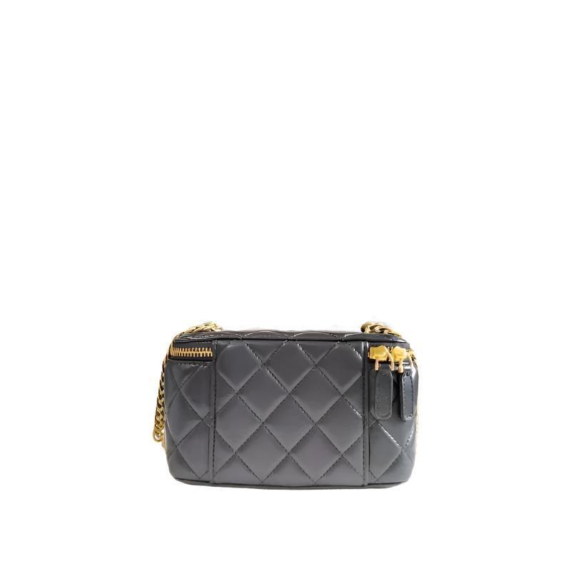 Chanel coco love long vanity case denim Camelia blue SHW Banlieue91