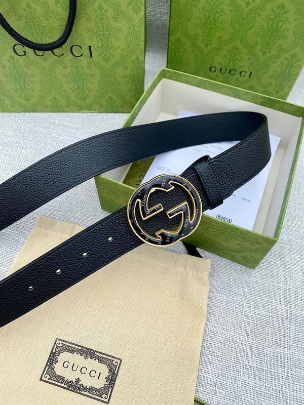GUCCI Embellished coated-canvas and leather belt 'Black' Banlieue91
