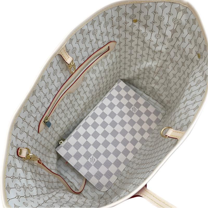 Louis Vuitton Nautical Damier Azur Neverfull Pouch MM Banlieue91