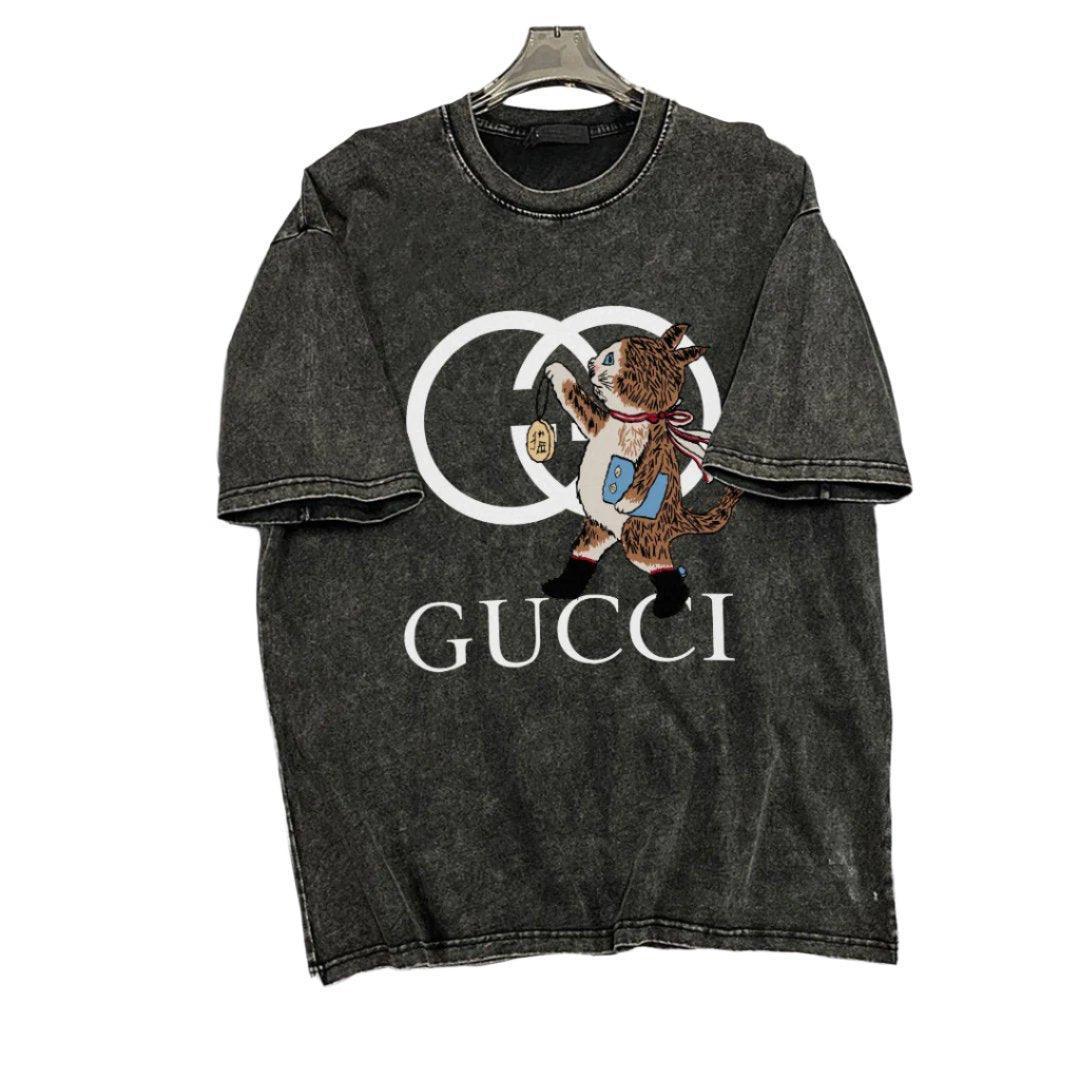 Gucci T-Shirt Without Collar 'Smoke Black' Banlieue91