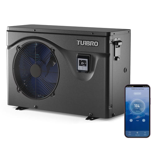 (Open Box) Beluga B50V/B75V Inverter Swimming Pool Heat Pump TURBRO