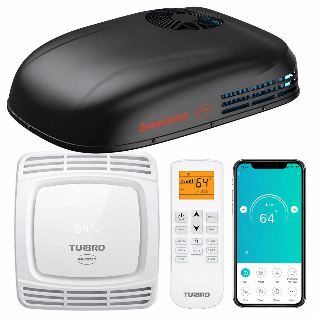 Greenland 3,600W 220-240V Inverter RV Air Conditioner (European Version) TURBRO