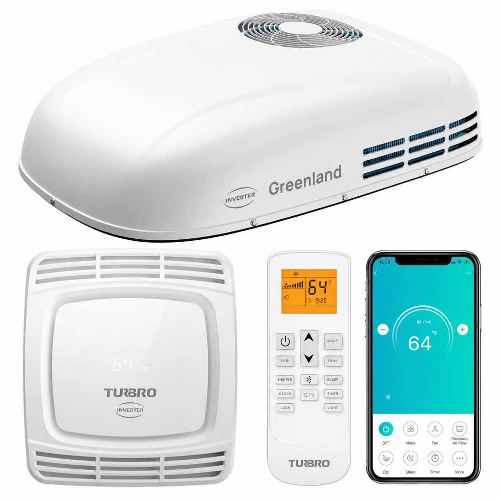 Greenland 3,600W 220-240V Inverter RV Air Conditioner (European Version) TURBRO