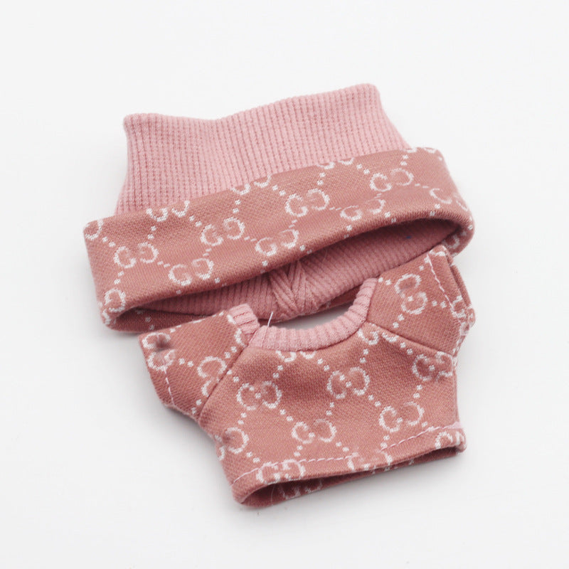 17cm Labubu First and Second Generation Blind Box 10cm Cotton Crying Doll Clothes Knitted Printed Hat V.I.P Digital Presence