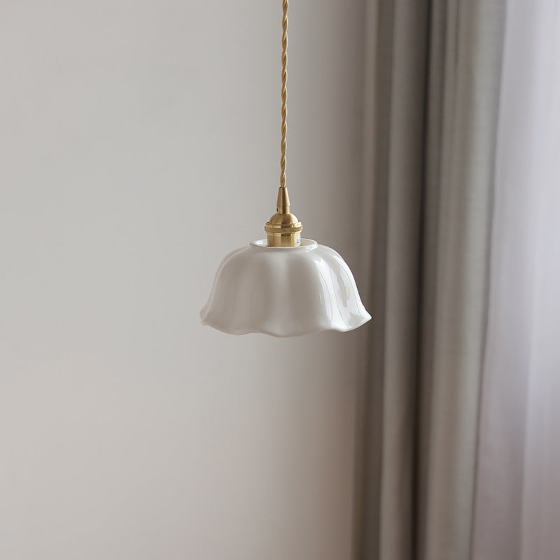 Modern Minimalist Dining Room Pendant Light Japanese Simple Solid Wood Pendant Light Fresh Single Head Three Heads Dining Room Pendant Light