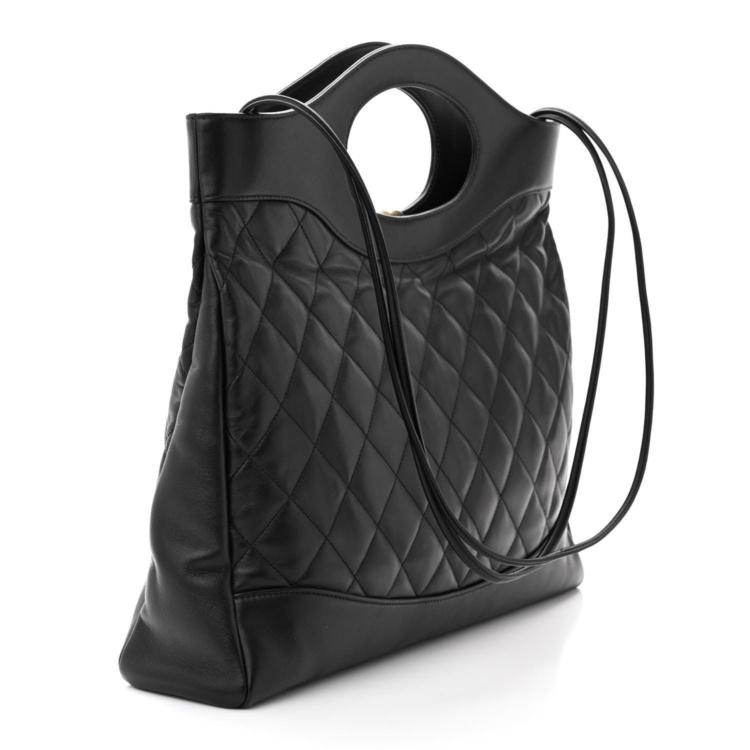 Chanel  Shiny Crumpled Calfskin Quilted Mini 31 Shopping Bag Banlieue91