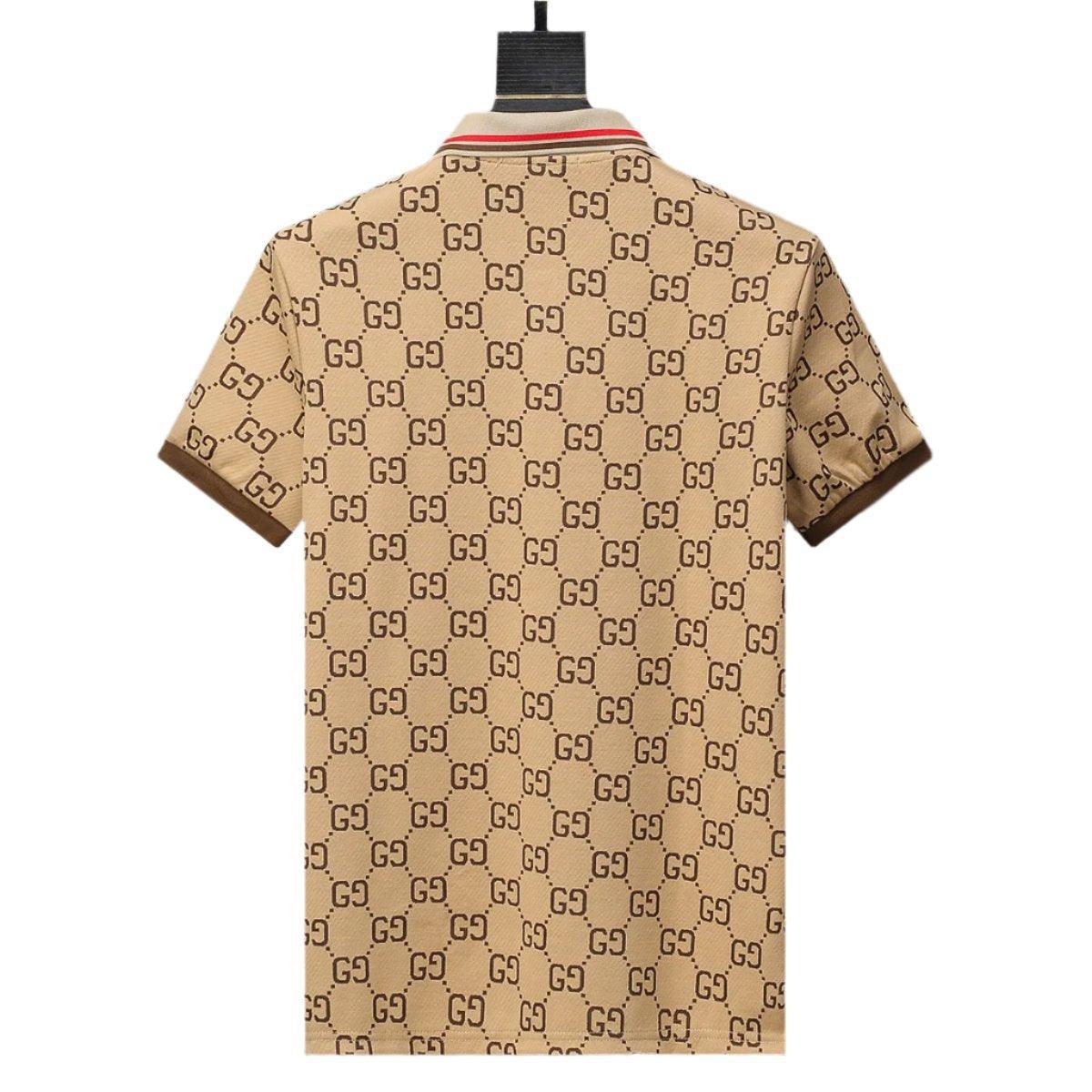 Gucci Brown T-shirt with a collar Banlieue91