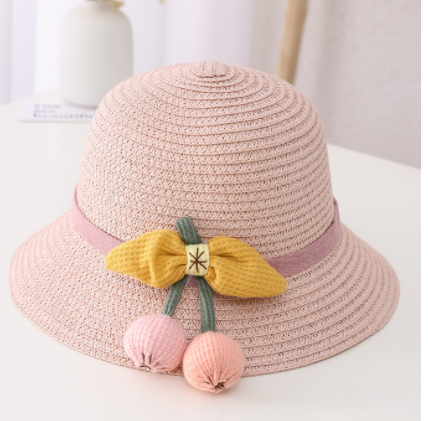 New Summer Children's Sun Protection Straw Hat Girls Pot Hat FLIPSTYLEZLLC