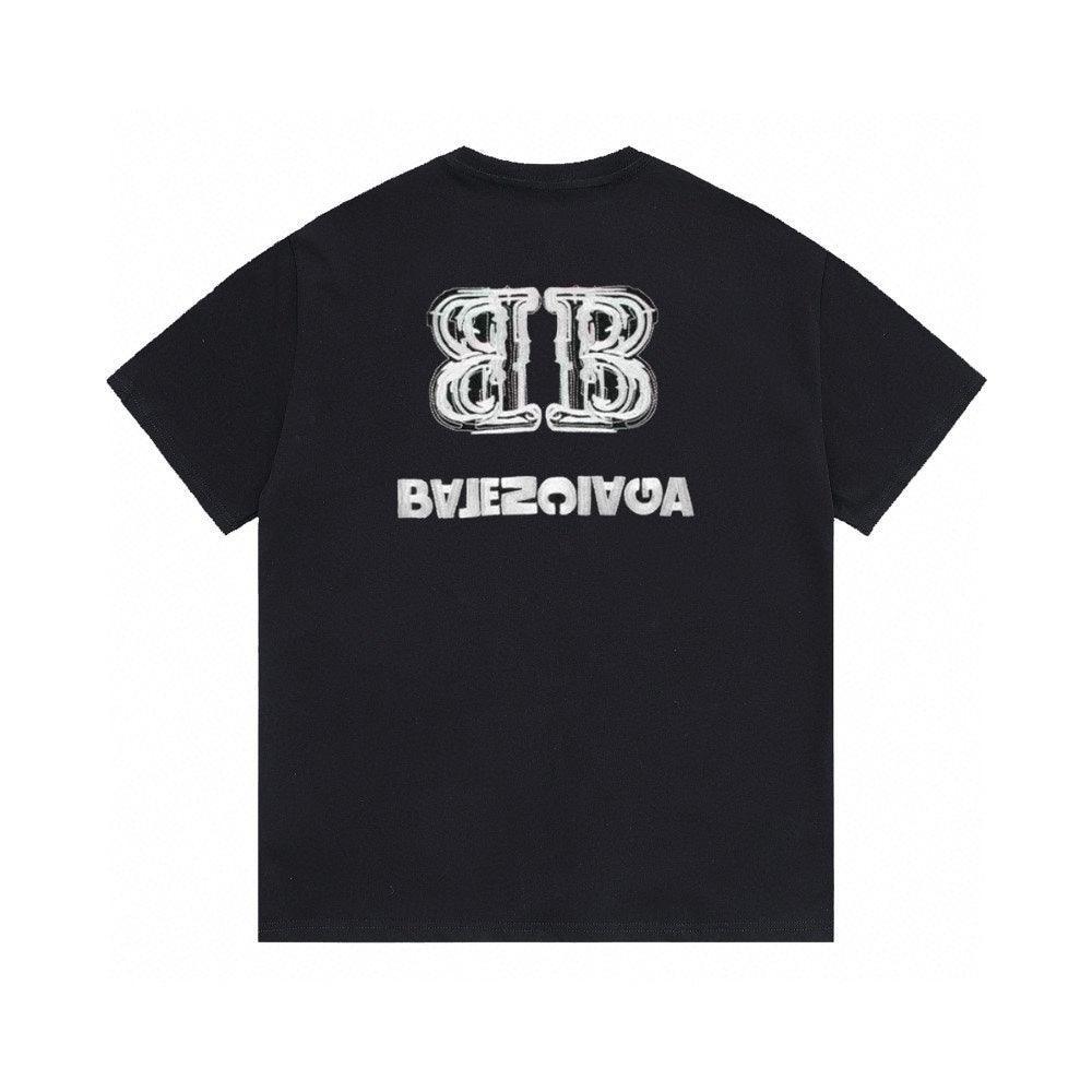 Balenciaga Black T-Shirt Without Collar Banlieue91