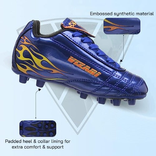 Youth Firm Ground Soccer Cleats – Blaze Blue/Orange