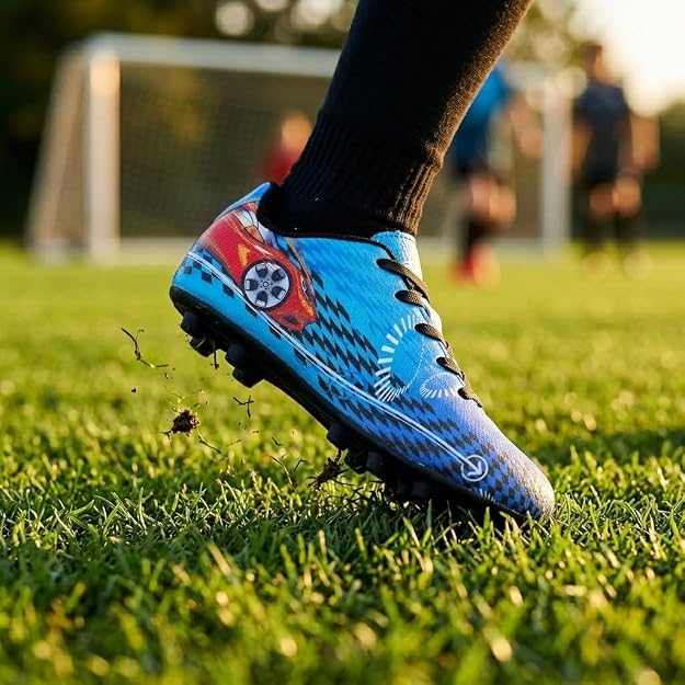 Vizari Racer Firm Ground Soccer Shoes – Blue/Red Vizari Sports