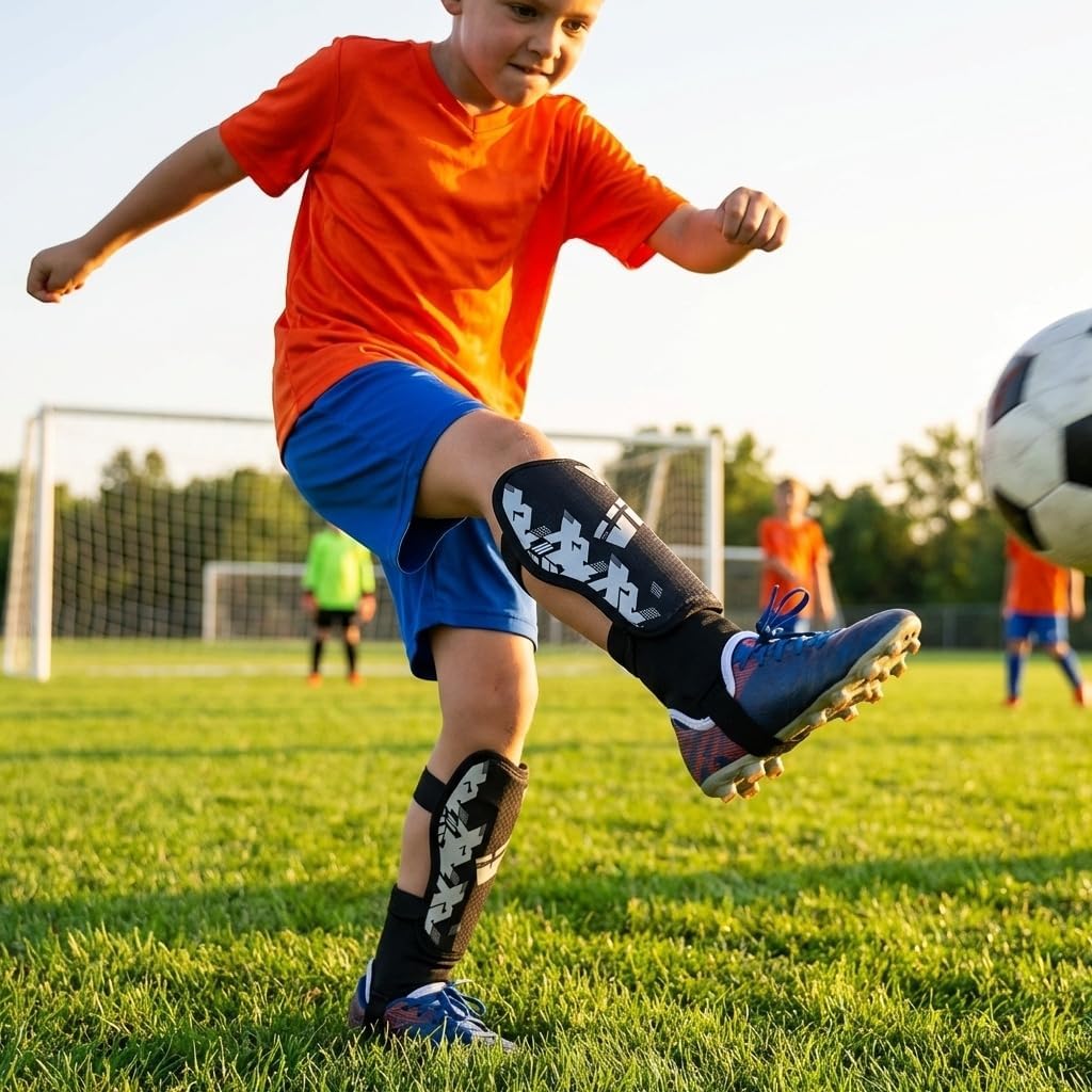Vizari Napoli Soccer Shin Guards – Black/Silver Vizari Sports