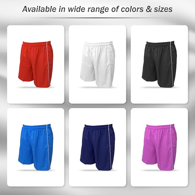 Vizari Dynamo Soccer Shorts - White Vizari Sports