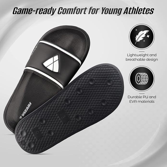 Vizari Sports Adult Soccer Slide Sandals - Black Vizari Sports