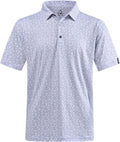 DEOLAX Mens Polo Shirts Fashion Print Mens Golf Shirt Dry Fit Mens Golf Polo Short Sleeve Quick Dry Funny Golf Shirt for Men IronWave Fitness