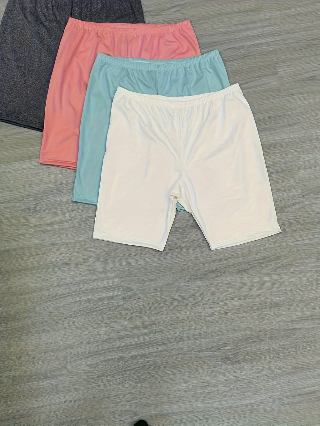 Plus Size Womens Comfy Elastic Waist Sleep Shorts 4Pack