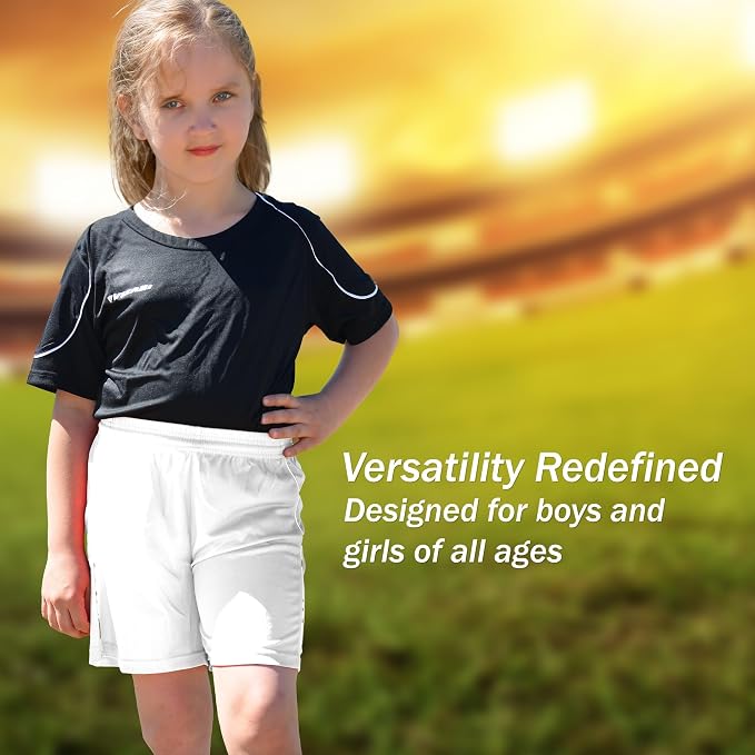 Vizari Dynamo Soccer Shorts - White Vizari Sports