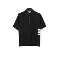 Thom Browne Black T-Shirt with Collar Banlieue91