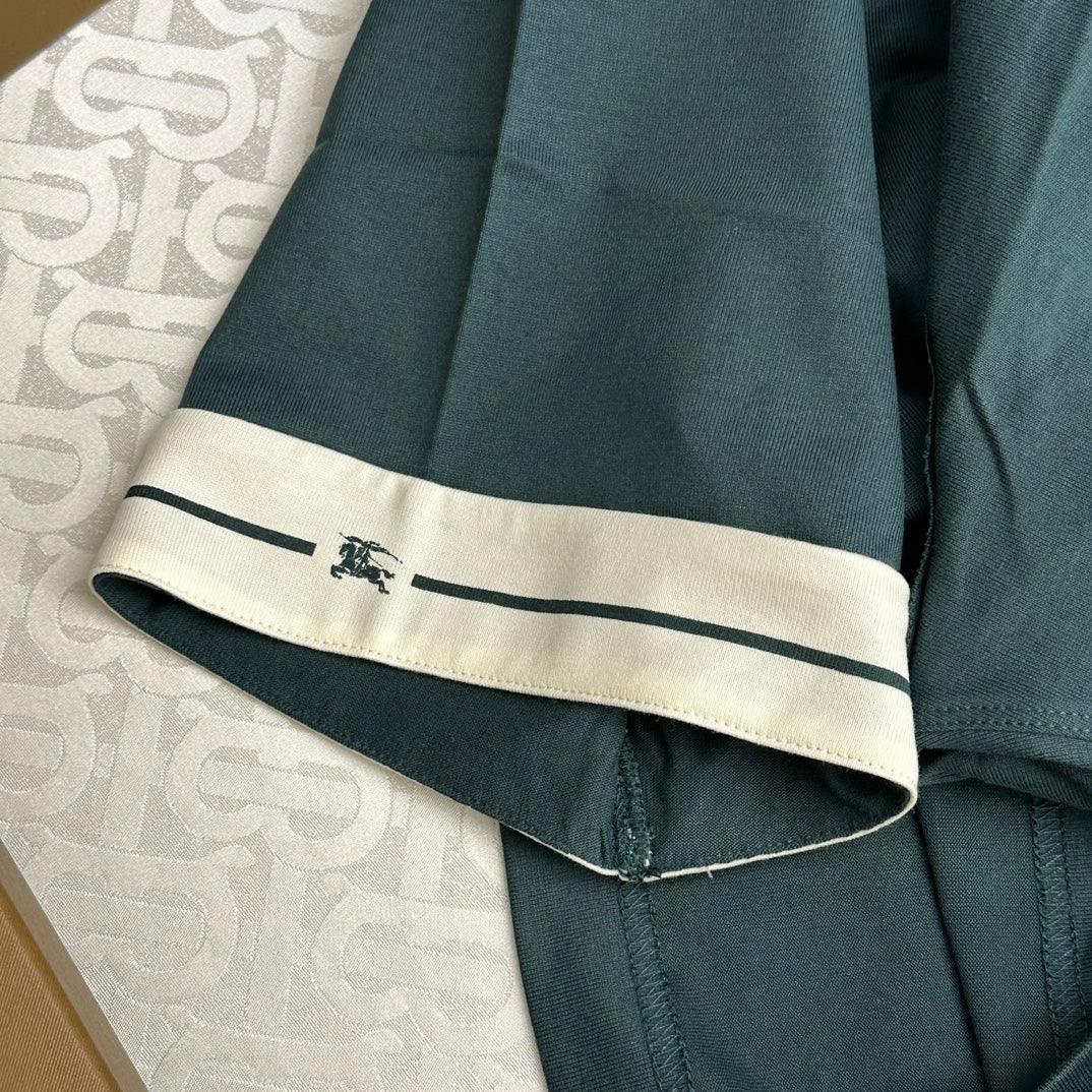 Burberry Green T-Shirt Without Collar Banlieue91